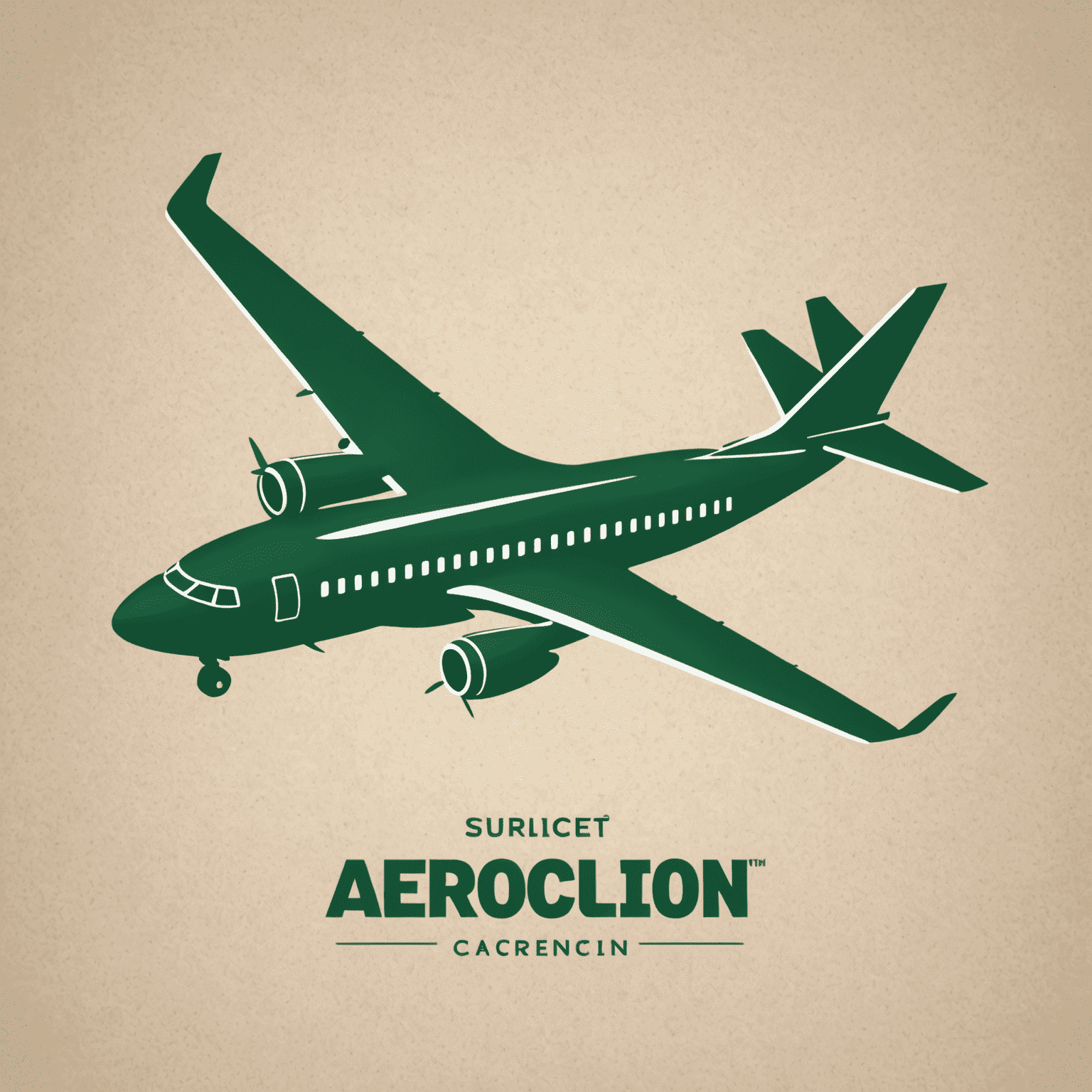 AeroClon logo - A stylized green airplane silhouette with 'AeroClon' text