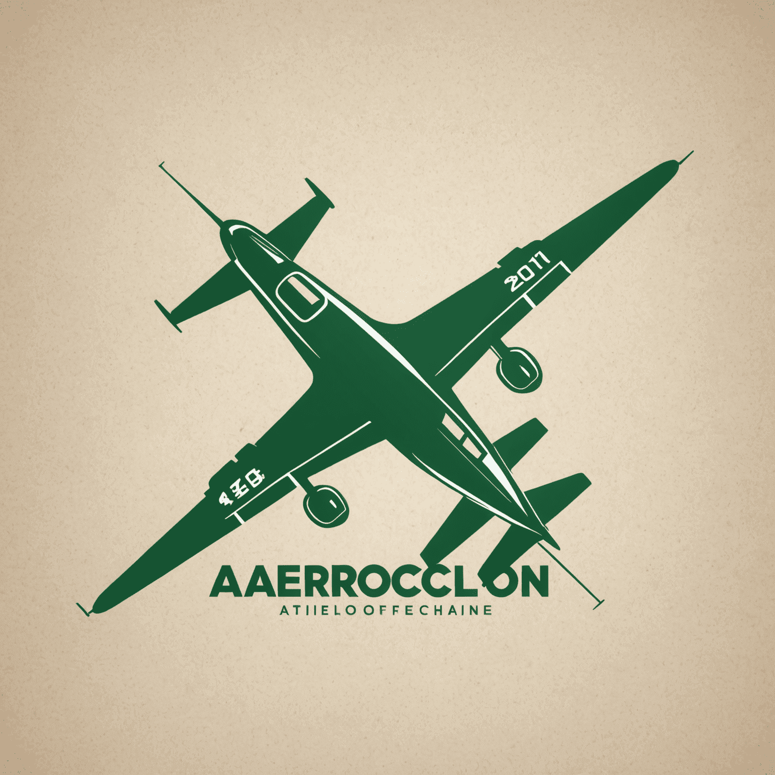 AeroClon logo - A stylized green airplane silhouette with 'AeroClon' text