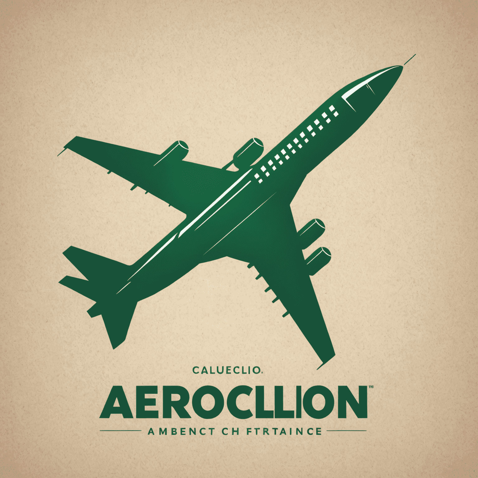 AeroClon logo - A stylized green airplane silhouette with 'AeroClon' text