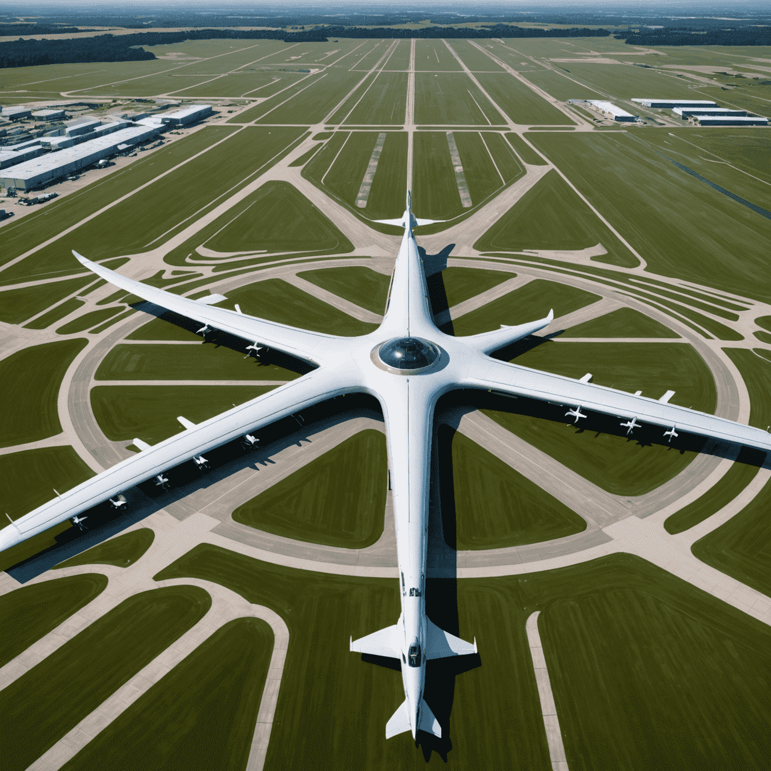 Aerial view of a modern aerodrome with runways, terminals, and surrounding landscape showcasing the scale and complexity of aerodrome finance projects